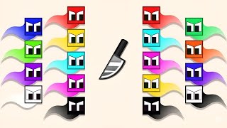 Square Race: Elimination Chaos! #satisfying #squarerace #gaming