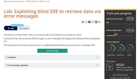Web Security Academy | XXE | 6 - Exploiting Blind XXE to Retrieve Data via Error Messages