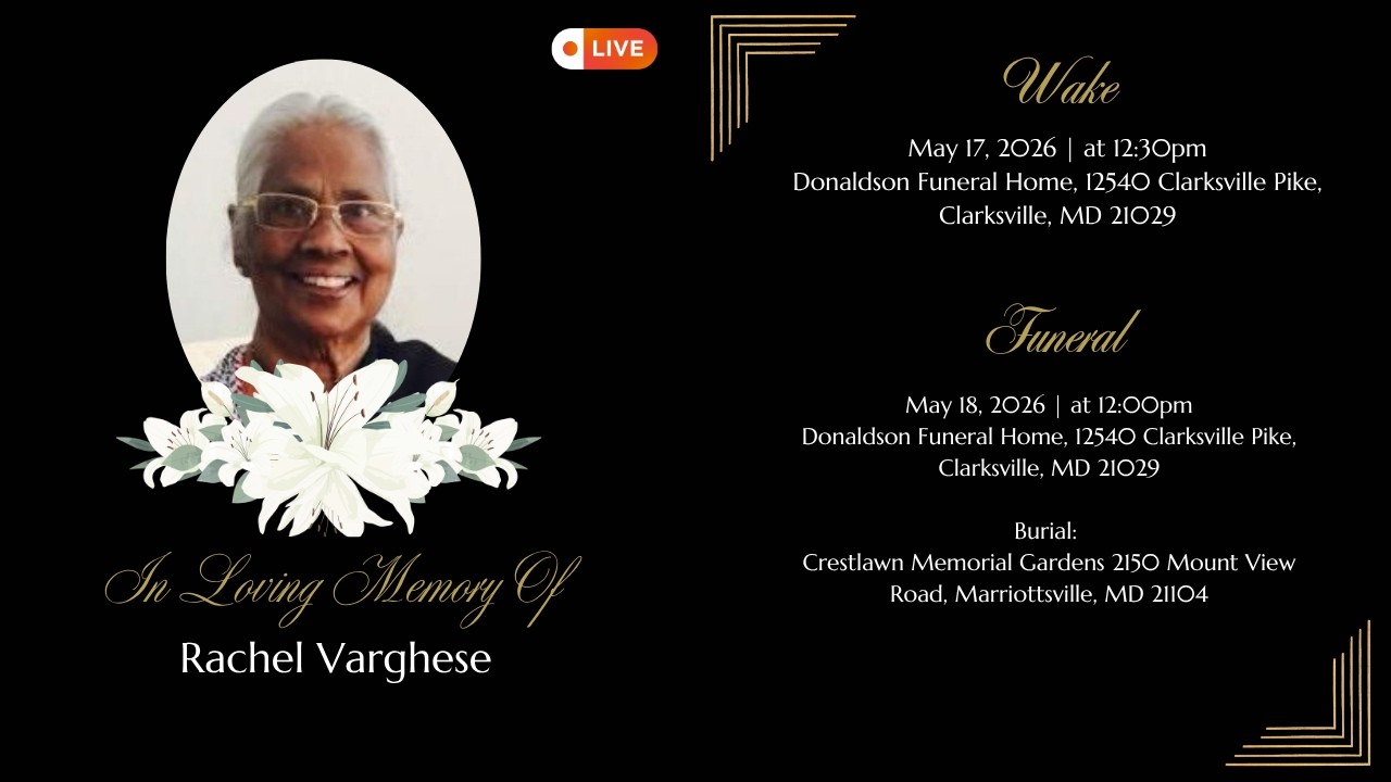 Rachel Varghese Wake LIVE 