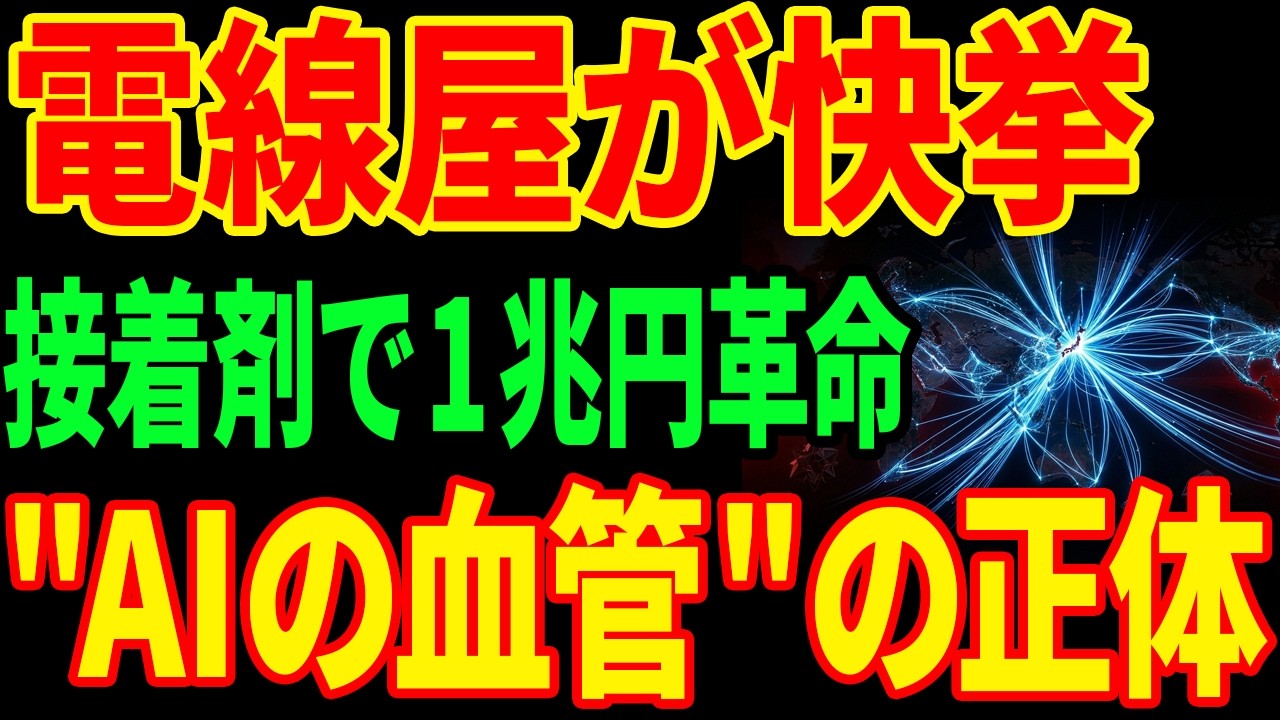 【電線屋の逆襲】接着剤の試作品が売上1兆円に化けた...AIの血管を独占した141年企業の正体