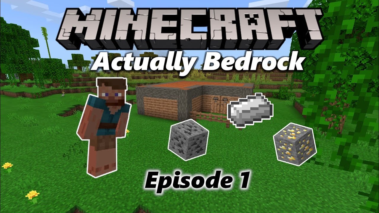 Actually Bedrock S1:E1 | The Adventure Begins! | Minecraft Bedrock