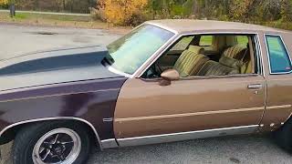 1985 cutlass 4'' cowl hood at idle..... #shorts