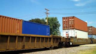 BNSF Coal, Z-Train And UP Stack In Rochelle