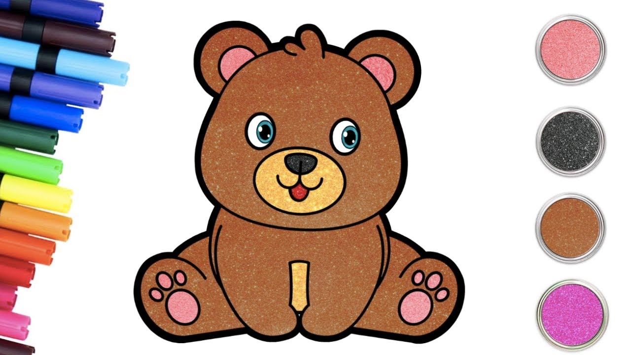 Cute Teddy Bear 🧸 Drawing From Number 