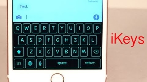 Cydia Tweak: iKeys - Theme the iOS keyboard