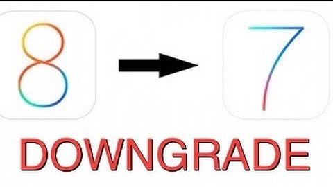 How To Downgrade From iOS 8.0 To iOS 7.1.1