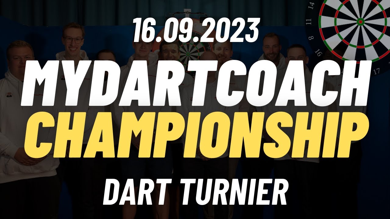 Wir veranstalten ein DART TURNIER MyDartCoach Championship 2023 Ankündigung