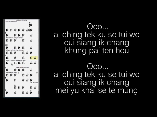 Ai Ching te Ku Se Chords at MyPartitur Lyrics class=