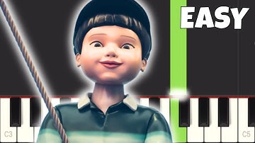 JUMP ROPE Song - EASY Piano Tutorial - Squid Game Season 3