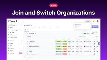 Join and Switch Organizations in Kroolo