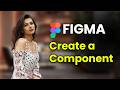 how to creat a componternt in figma  #photoshop #uidesignlearning #figma #autolayout