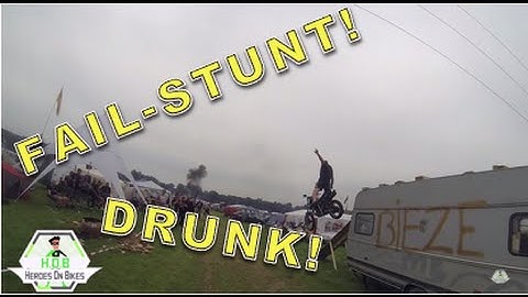 CRAZY BIKE STUNT goes wrong at MotoGP Assen campingsite FAIL |HeroesonBikes