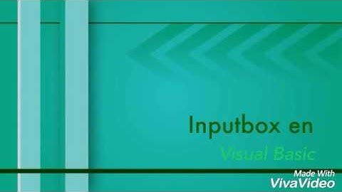 Función Inputbox Visual Basic 6.0