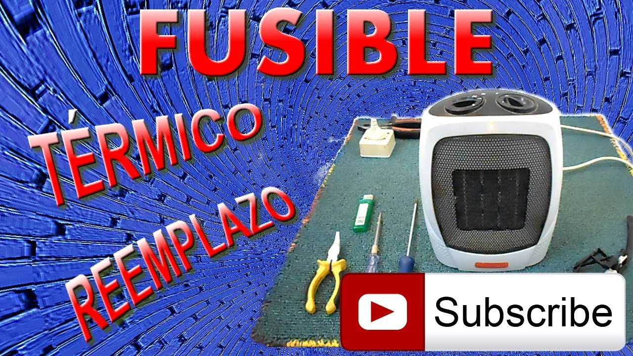 Cómo reparar un caloventor fusible - YouTube