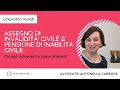 Assegno invalidità civile e pensione inabilità civile