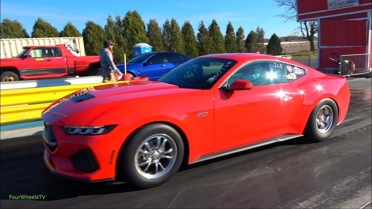 2024 Mustang GT Drag Racing - Test N Tune - YouTube