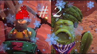 О нет Кактус обладает какой-то техникой! Plants vs Zombies Battle for Nayborville! #2