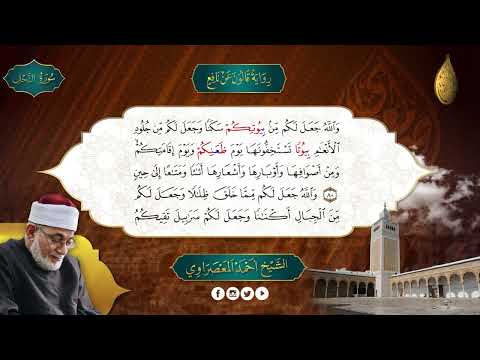 الحزب 28 سورة النحل رواية قالون عن نافع المعصراوى الجمع الصوتى للقرآن الكريم