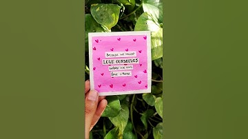 Self love quotes | Pink painting #prettylittlebaby #pink #art #selflove #pinkart #quotes #ytshorts