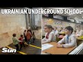 Brave Ukrainian children take school classes in underground metro stations to avoid Putin&#39;s missiles