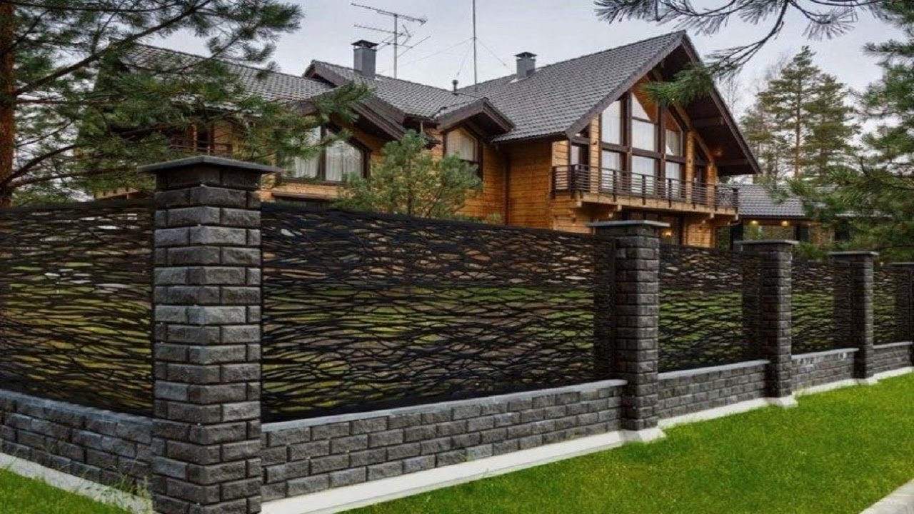 фото заборов из поликарбоната