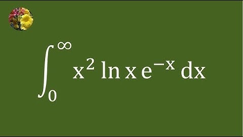 2nd method to evaluate the improper integral using Laplace transform (Mis-2686A)