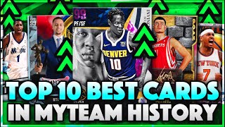 TOP 10 BEST PLAYERS IN MyTEAM HISTORY (NBA 2K13 - NBA 2K21 MyTEAM)