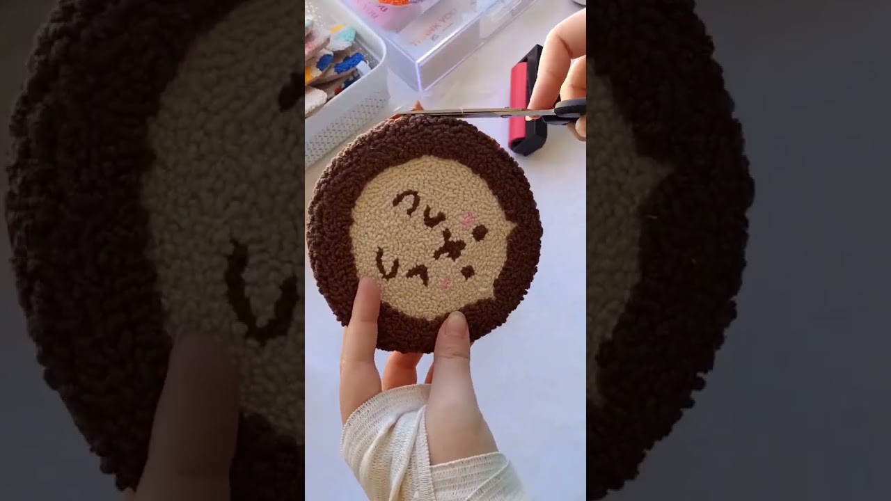 Hedgehog mug rug 🤎 