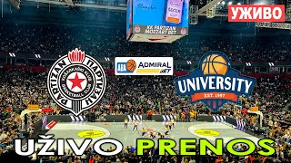 PARTIZAN - STUDENTSKI CENTAR UŽIVO *ABA Liga 2025–26* #abaleague