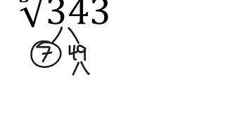 Simplify a Cube Root  cube root 343 : learn cube root tricks
