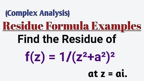 Cauchy Residue Formula solved problems | Msc Mathematics