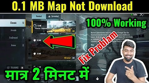 Battleground Mobile India Map Not Downloading | 0.1 mb map pubg | BGMI 0.1 MB Problem Fix 100%