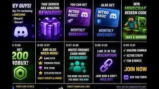 I Found a Discord Server With INSANE Rewards! 😳 | Nitro, Minecraft & Robux