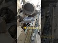 Facing operation on heavy duty lathe machine over a Hollow pipe