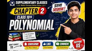 Class 10 Maths Chapter 2 Polynomials Explained Easily 😍 | Zeroes & Graphs