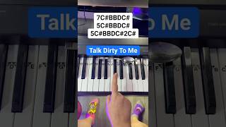 Talk Dirty To Me Tiktok Dance Song Piano Easy Tutorial 💃🏻 🕺🏻 #Shortsexcellence #Piano