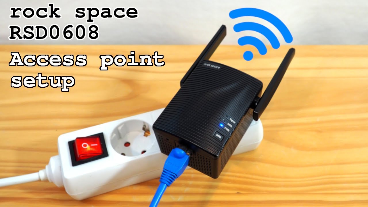 Rock Space RSD0608 Wi-Fi extender Dual Band • Access Point mode setup and test - YouTube