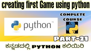 [Kannada]- Creating first game using python || python complete course in kannada ||-by Script Kiddie