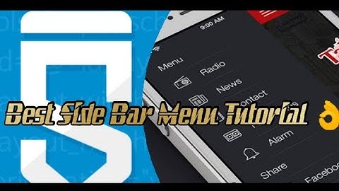 Tutorial Sketchware How to Make a Side Bar Menu Easily in 10 mins (720p)