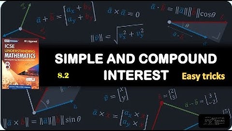 Simple and Compound Interest, 8.2, Understanding Mathematics, ML Aggarwal, class 8