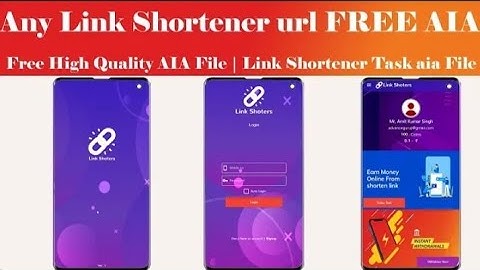 Free High Quality AIA File | Link Shortener Task aia File | best AIA file