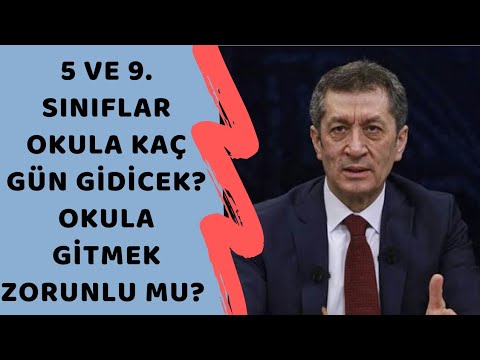 5 Ve 9 Sinif Ogrencileri Okula Kac Gun Gidicek Gitmek Zorunlu Mu Youtube