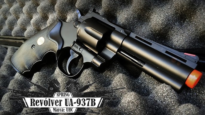 Revolver 357 Airsoft HFC Savaging Bull 6mm - Preto - Airsofts Brasil