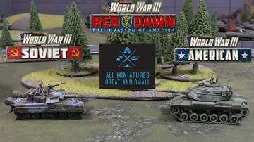Team Yankee Battle Report - Red Dawn! Soviets vs. American Marines and the Wolverines!