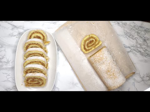 ვაშლის რულეტი ჩაისთვის, ისეთი რომ დნება პირში. #რულეტი