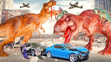 T-Rex Chase - Part 2 - Jurassic World Dinosaur Fan Movie