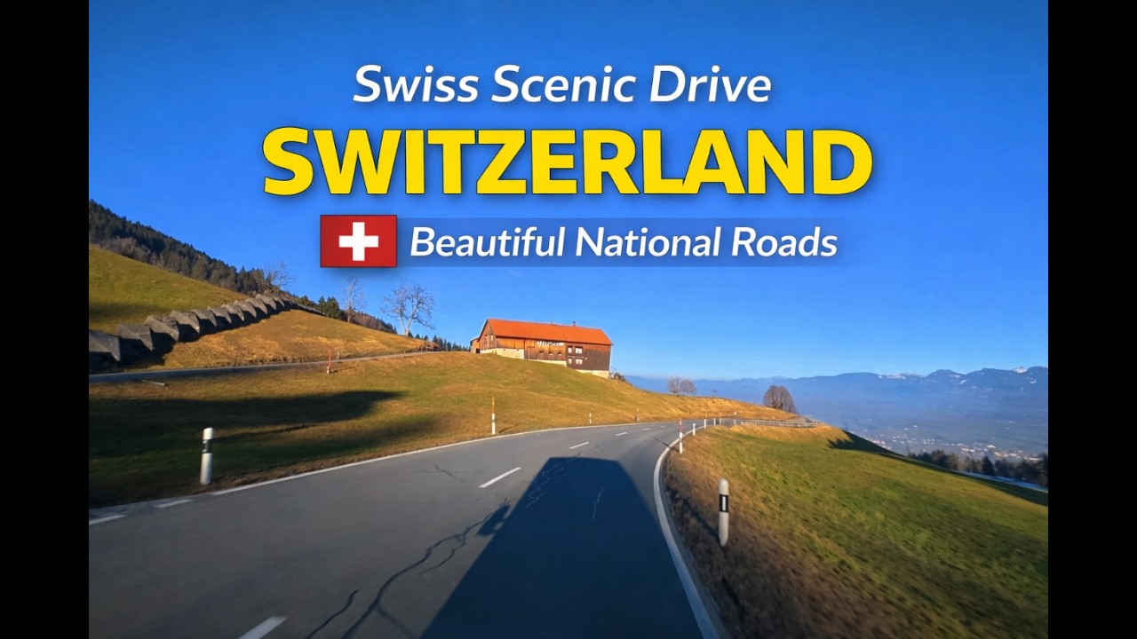 Swiss Scenic Drive 🇨🇭 | Beautiful National Roads [4K]