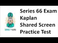 Series 66 Exam Shared Screen Practice Test -  Ride Along with Pause and Play