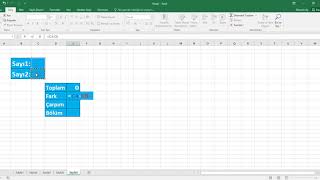 Excel - Hesap Makinesi Yapmak Calculator