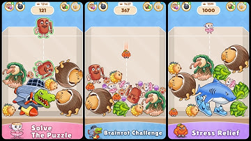 Brainzot Drop: Animal Merge Gameplay